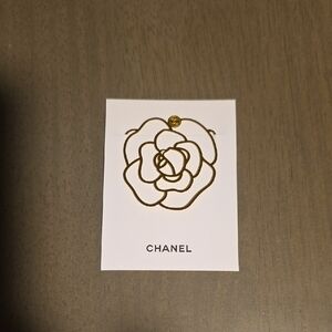 CHANEL Gold Camellia Bookmark.